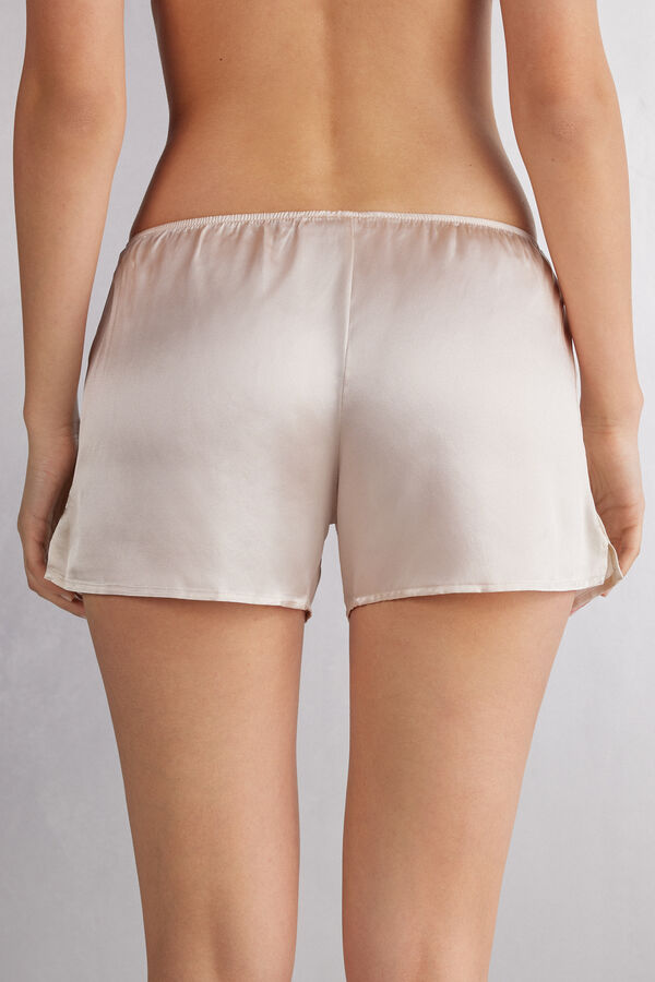 Pantaloncino Liscio in Raso di Seta
