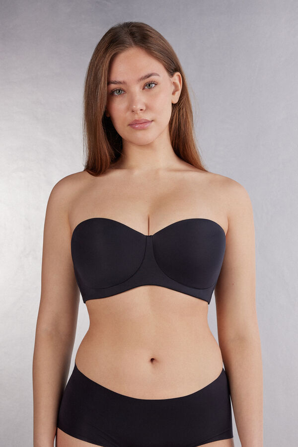 Reggiseno Balconcino a Fascia Diletta in Microfibra Ultralight