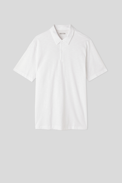 Polo Manica Corta in Cotone Fiammato