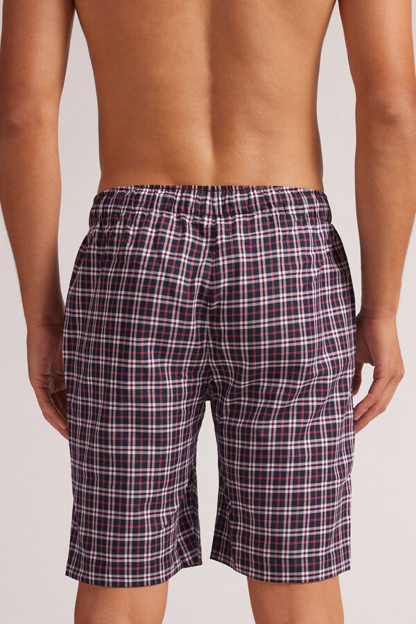 Pantalone Corto in Tela Check