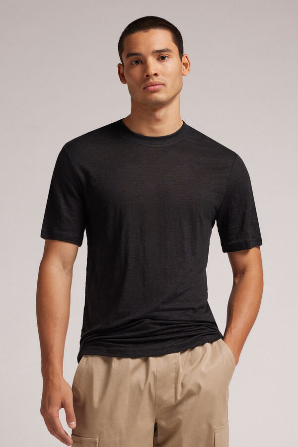 T-shirt in Lino