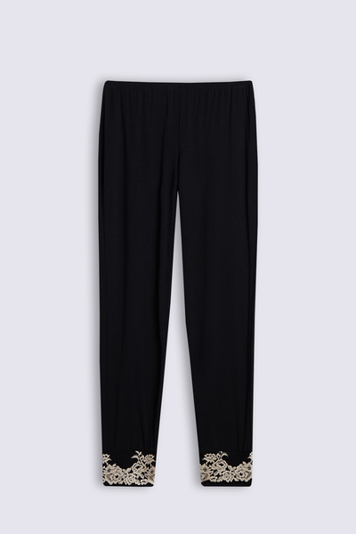 Pantalone Lungo in Modal con Polsino Pretty Flowers