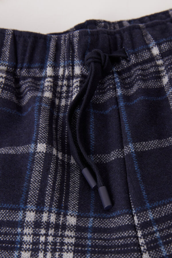 Pantalone Lungo Fantasia Tartan in Tricot