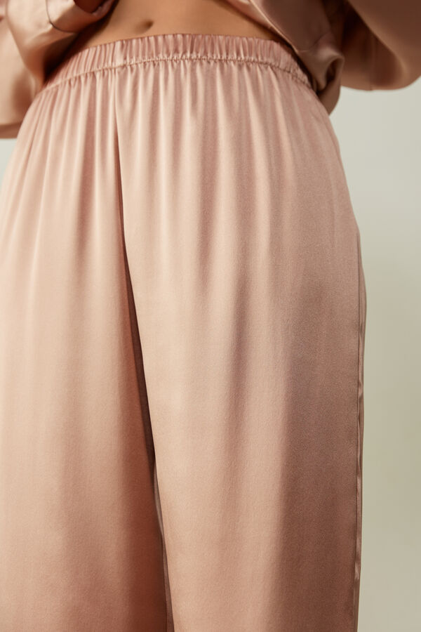 Pantalone Lungo in Raso di Seta