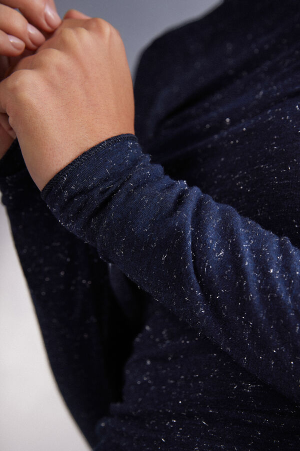 Maglia Girocollo in Modal Light con Cashmere Lam&egrave;