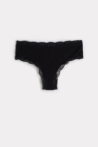 Culotte in Cotone e Pizzo