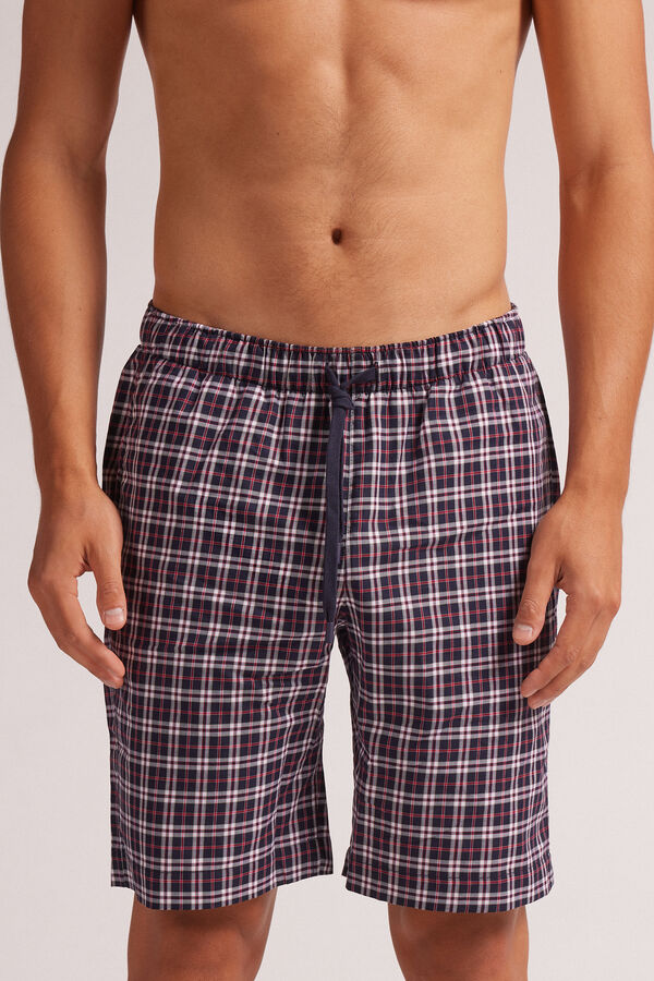 Pantalone Corto in Tela Check