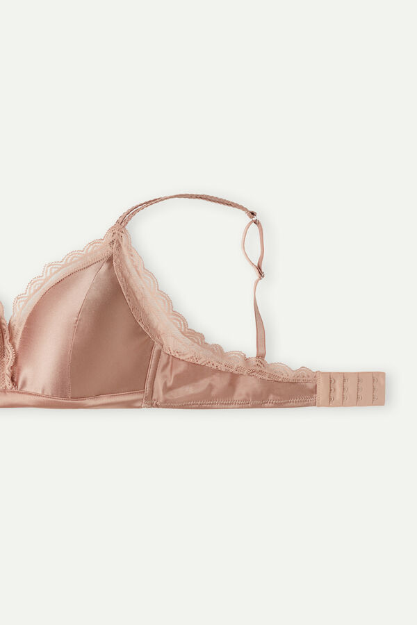 Reggiseno a Triangolo Tiziana in Seta e Pizzo