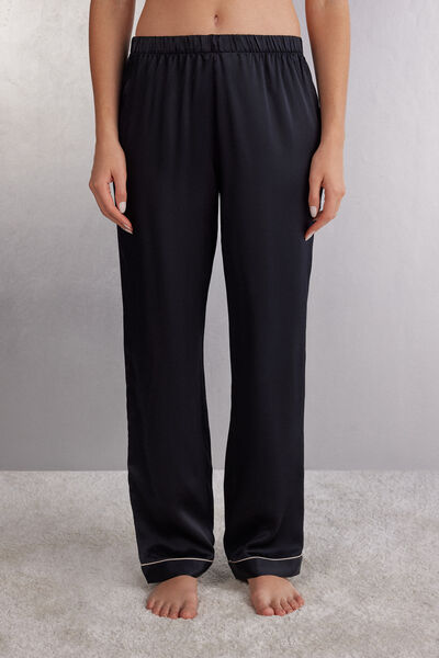 Pantalone Lungo in Raso di Seta
