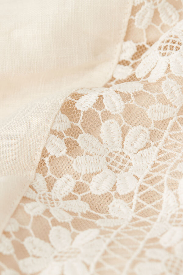 Kimono in Lino e Pizzo Romance Yourself
