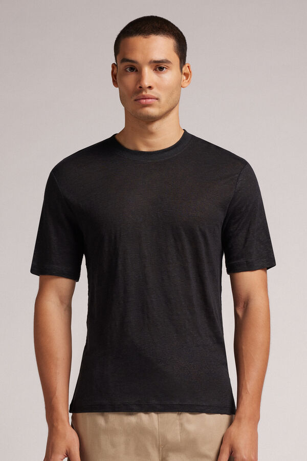 T-shirt in Lino
