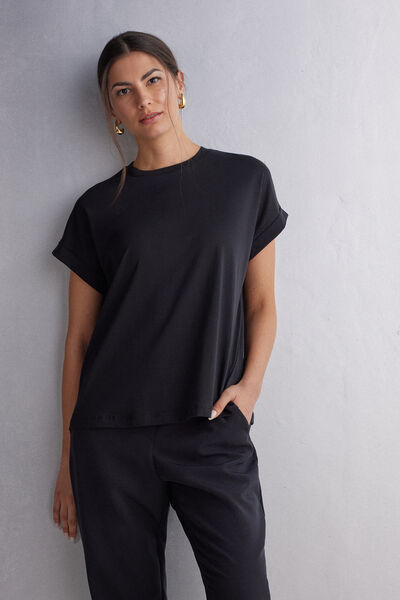 Maglia Manica Corta con Risvolto in Cotone Ultrafresh