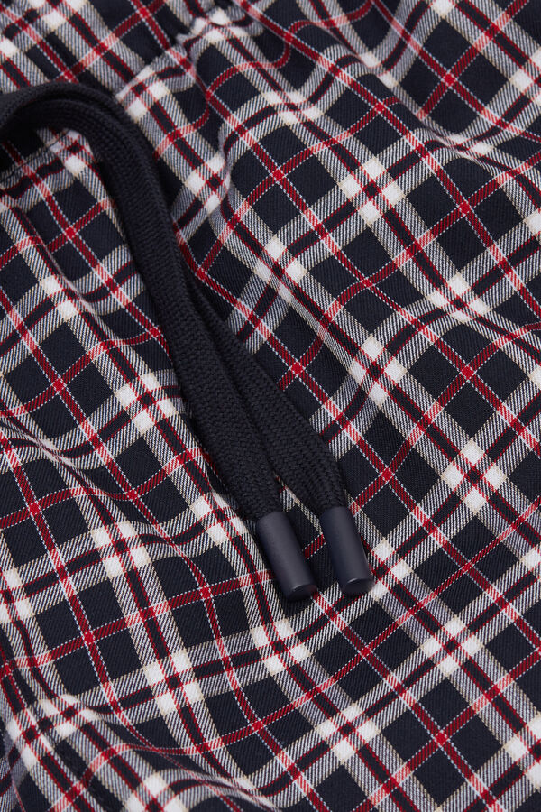 Pantalone Corto in Tela Check