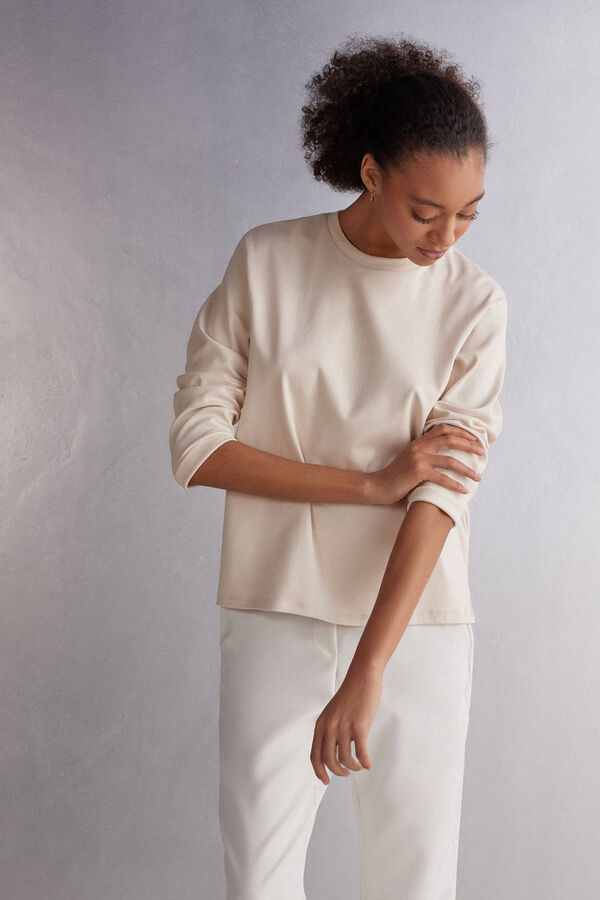 Maglia Manica Lunga in Cotone Luxury
