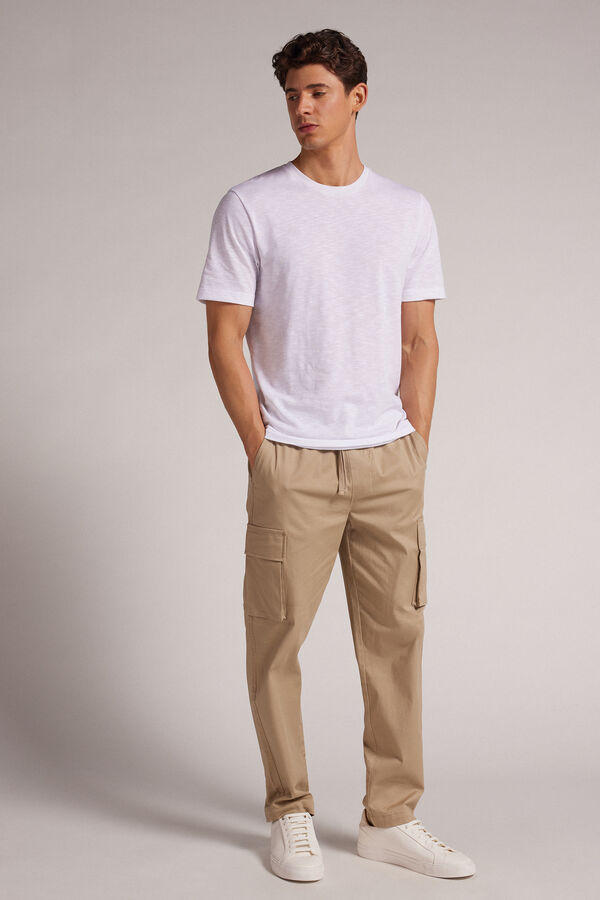 T-shirt in Cotone Fiammato