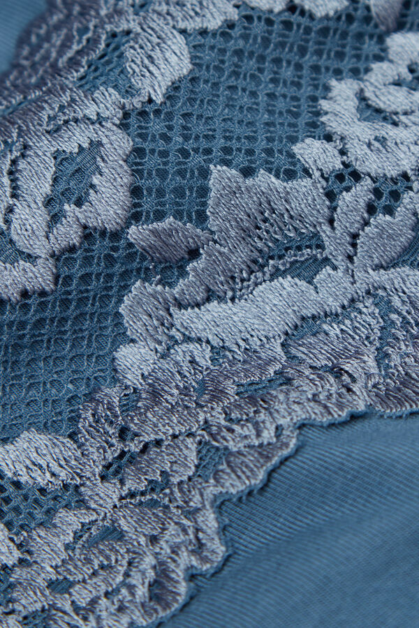 Maglia Aperta Davanti in Modal Pretty Flowers