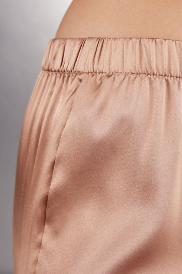 Pantalone Lungo in Raso di Seta