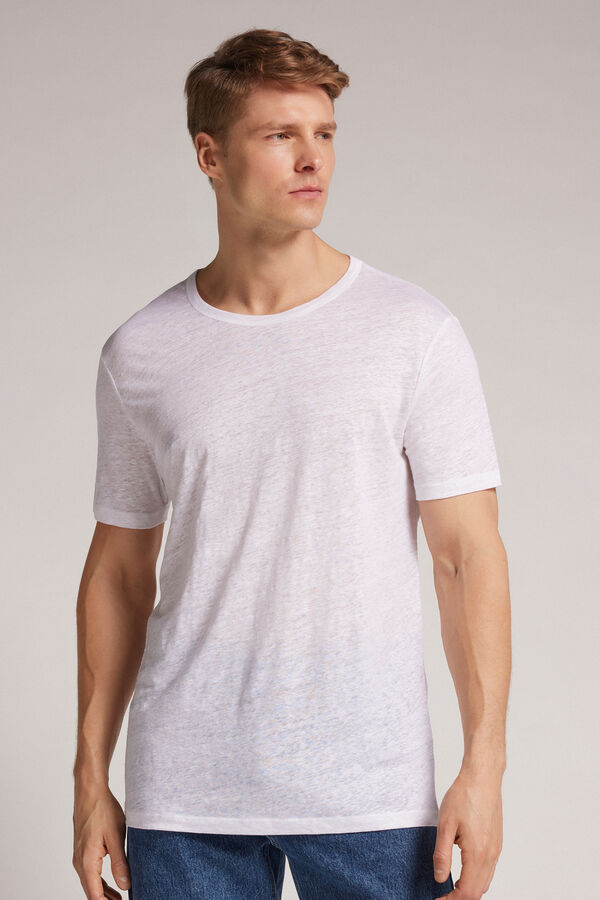 T-shirt in Lino