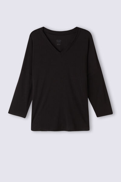 Maglia Scollo a V in Fresh Bamboo