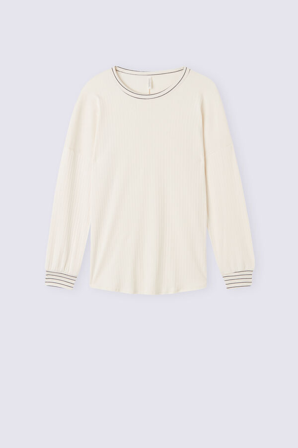 Maglia Manica Lunga Creamy Stripes