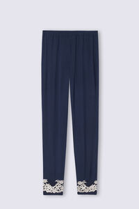 Pantalone Lungo in Modal con Polsino Pretty Flowers