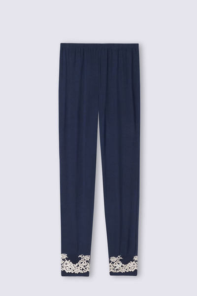 Pantalone Lungo in Modal con Polsino Pretty Flowers