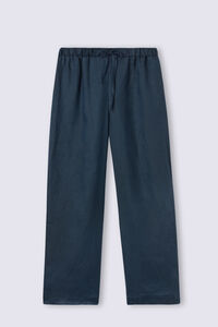 Pantalone Lungo con Coulisse in Tela di Lino