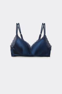 Reggiseno a Triangolo Tiziana in Seta e Pizzo