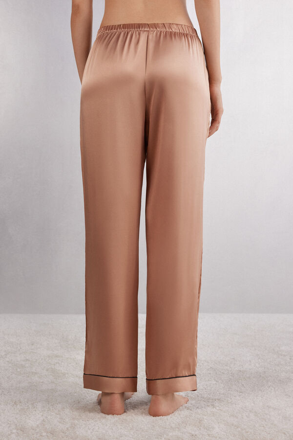 Pantalone Lungo in Raso di Seta