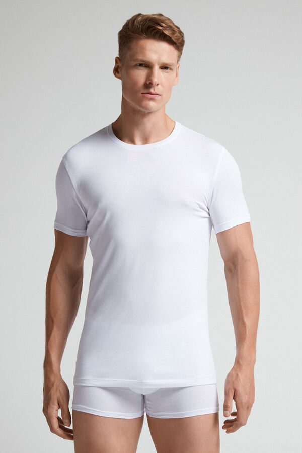 T-Shirt Uomo in Cotone Superior Elasticizzato