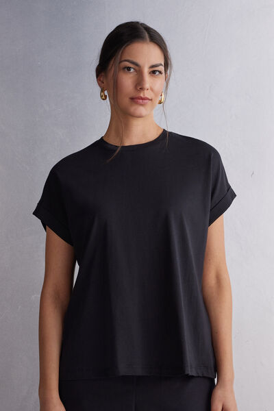 Maglia Manica Corta con Risvolto in Cotone Ultrafresh