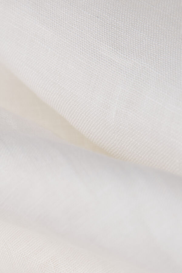 Pantalone Lungo con Coulisse in Tela di Lino