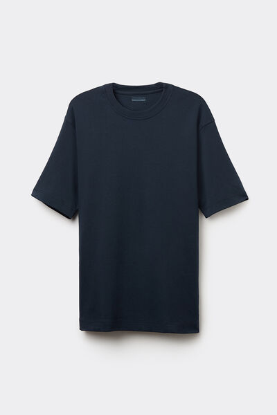 T-shirt Over in Cotone Interlock